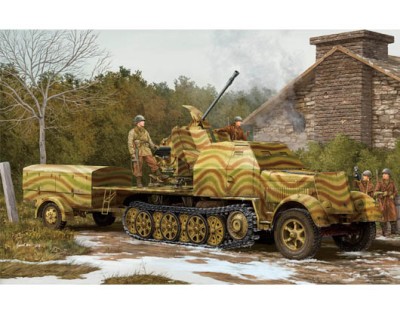 Trumpeter 01527 Немецкая 37 мм Flak 43 на Sd Kfz. 7/2 1/35