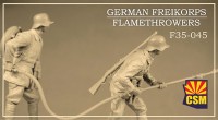 Copper State Models F35-045 Фигуры, Отделение огнеметчиков немецкого добровольческого корпуса 1/35