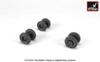 Armory ARAW72318 Sikorsky CH-53D Sea Stallion wheels with weighted tires/tyres 1/72