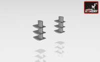 Armory ARMA4807 Mikoyan MiG-25RB/MiG-25RBT Foxbat intake air flow splitters 1/48