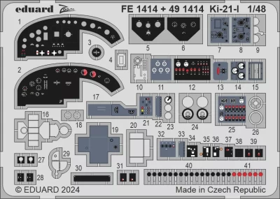 Eduard FE1414 Ki-21-I (ICM) 1/48