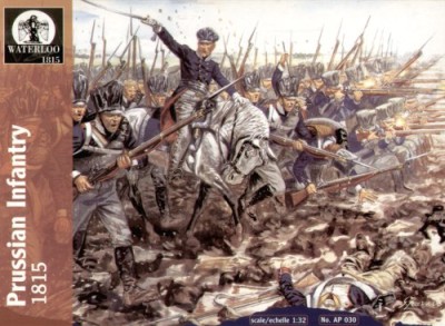 Waterloo 1815 WLAP030 Prussian Infantry 1815 (13 men/1 horse) 1/32
