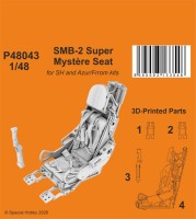 CMK P48043 SMB-2 Super Mystere Seat (SP.HOBBY) 1/48
