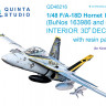 Quinta studio QD48216 Со смоляными деталями F/A-18D Late (Kinetic) 1/48