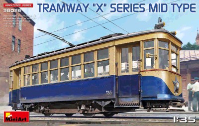 Miniart 38026 Трамвай X-Series (mid type, 8x options) 1/35
