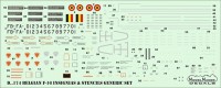 Model Maker Decals D72174 Belgian F-16 insignia's & stencils generic set (General-Dynamics Lockheed-Martin) 1/72