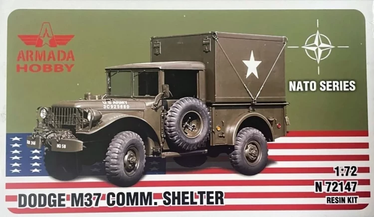 Armada Hobby N72147 DODGE M37 Comm. Shelter (resin kit) 1/72