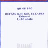 Quickboost QB48840 OEFFEG D.III ser. 153/ 253 exhaust (EDU) 1/48