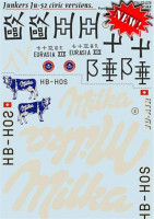 Print Scale 72-279 Junkers Ju-52 Civic - Part 3 (wet decals) 1/72