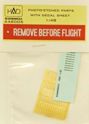 HAD PE48005 Remove Before Flight (PE set&amp;decal) 1/48