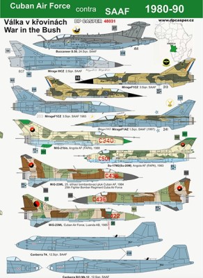 DP Casper DPC48031 Cuban Air Force contra SAAF 1980-90 War in the Bush 1/48