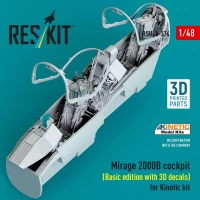 Reskit U48374 Mirage 2000B cockpit - Basic edition (KIN) 1/48