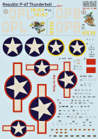 Print Scale 48-178 Republic Thunderbolt P-47 part 1 (wet Декали) 1/48