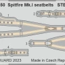 Eduard 33350 Spitfire Mk.I seatbelts STEEL (KOTARE) 1/32