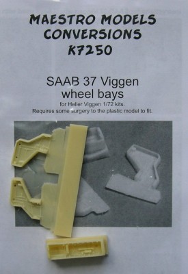 Maestro Models MMCK-7250 1/72 SAAB 37 Viggen - wheel bays (HELL)