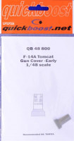 Quickboost QB48 800 F-14A Tomcat gun cover - early (TAM) 1/48