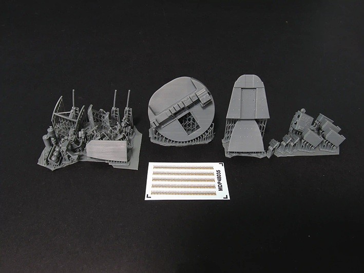 Metallic Details MDR48283 Boeing B-17F Flying Fortress BombardierвЂ™s cockpit (Interior set) (designed to the used with Monogram kits) (3D-Printed) 1/48