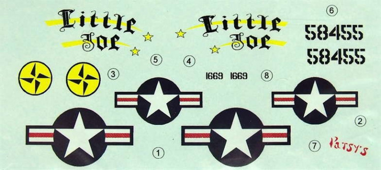 LF Model C72167 Decals RF-80A Shooting Star over Panama (SWD) 1/72