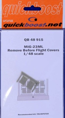 QuickBoost QB48915 MiG-23ML remove before flight covers (TRUMP) 1/48