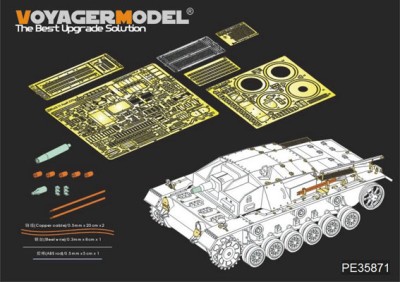 Voyager Model PE35871 StuG III Ausf C/D Basic (For DRAGON 6851) 1/35