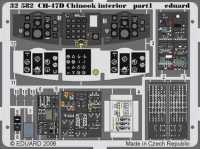 Eduard 32582 CH-47D interior 1/32 TRU