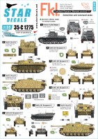 Star Decals 35-C1275 German Funklenk tanks # 4. Demolition and control tanks in German Funklenk (remote controlled) units. Sturmgeschutz/StuG.III (Fkl) Ausf.G, Sd.Kfz.301 Borgward IV, Kl. Pz-Bef. Wagen 1/35