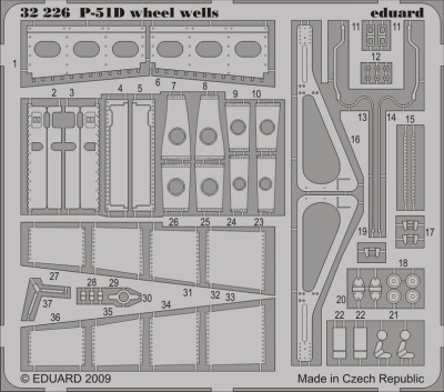 Eduard 32226 P-51D wheel wells TRU