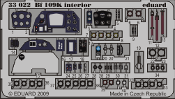 Eduard 33022 Bf 109K interior S.A. 1/32 HAS