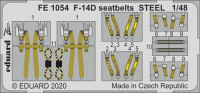 Eduard FE1054 1/48 F-14D seatbelts STEEL (AMK)