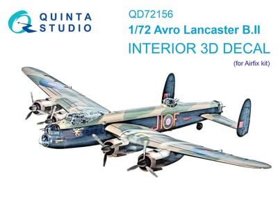Quinta Studio QD72156 Avro Lancaster B.II (Airfix) 1/72