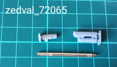 Zedval 72065 122 мм ствол Д-30 для Т-34-122 с дульным тормозом 1/72