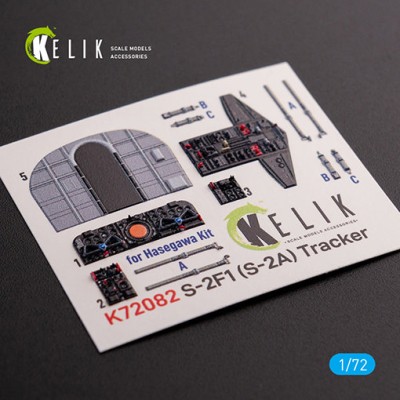 Reskit K72082 S-2A Tracker interior 3D decals (HAS) 1/72