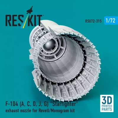 Reskit U72315 F-104 A,C,D,J,G exhhaust nozzle (REV/MONO) 1/72