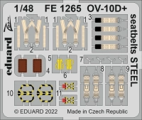 Eduard FE1265 OV-10D+ seatbelts STEEL (ICM) 1/48