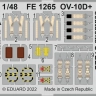 Eduard FE1265 OV-10D+ seatbelts STEEL (ICM) 1/48