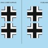 Eduard D48043 1/48 Decals Bf 109F-2 national insignia (EDU)