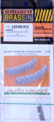 Eduard 648654 BRASSIN Tempest Mk.II exh.stacks (EDU/SP.H.) 1/48