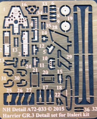 NH Detail NHA72-033 BAe Harrier GR.3 Detail Set 1/72