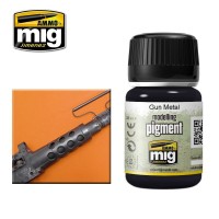 Ammo Mig 3009 Пегмент GUN METAL (Вороненая сталь)