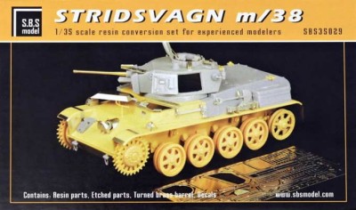 SBS model 35029 Stridsvagn m/38 Conversion set (PE &amp; Декальs) 1/35
