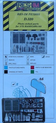 RES-IM RESIMP7225 1/72 D.520 - Detail PE set (HAS)