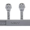 Miniart 53022 German Tank Riders Set 1, Resin Heads (4 fig) 1/35