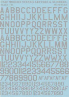 Print Scale 32-002 USAF Современные буквенно-цифровые обозначения. Серые. 1/32