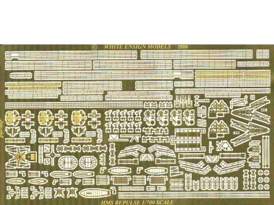 White Ensign Models PE 0780 HMS REPULSE 1/700