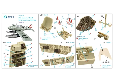 Quinta studio QD32138 Ar 196A/B (Revell) 1/32