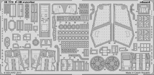 Eduard 48773 1/48 Фототравление F-4B exterior