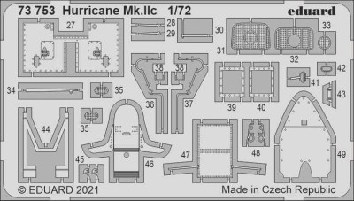 Eduard 73753 SET Hurricane Mk.IIc (ZVE) SET
