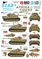 Star Decals STAR35992 DAK/Afrika Korps Pz.Kpfw.VI Tigers #1 s.Pz-Abt 501 and 10 Panzer Division 1/35