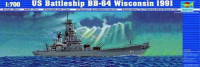 Trumpeter 05706 US Battleship BB-64 Wisconsin 1991 1/700