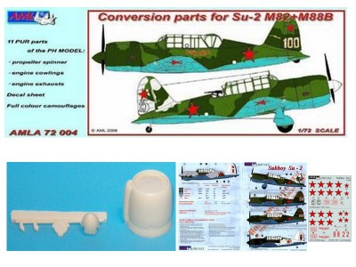 AML AMLA72004 Su-2 M82 + M88B Conversion parts + Декали 1/72